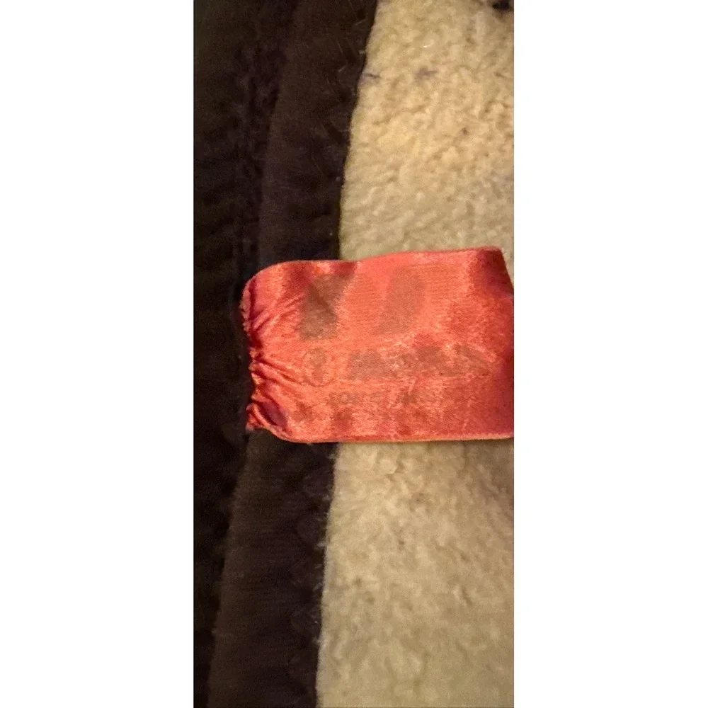 Vtg Mora Throw Blanket Leopard Double Sided Acrylic Brown Tan Warm 76 X 52